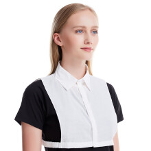 Women Halfshirt Met Valse Kraag En Uitneembare Punt