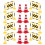 Set Decorazione Micro Paesaggio Cono E Transenna 8
