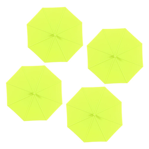 4 Stks Silicone Theelepels In Lekdicht (Groen)
