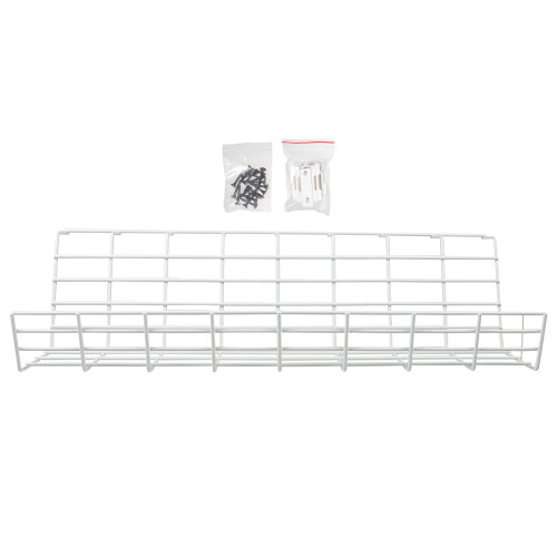1St Kabel Organizer Wit Rek Voor Netjes Onder Bureau