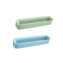 2 Unidades Estante De Pared Para Zapatillas Sin Perforación Verde Azul
