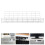 1St Kabel Organizer Wit Rek Voor Netjes Onder Bureau 4