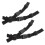 Raindrops Rugzak Borstclip Zwart 4 Stuks 9