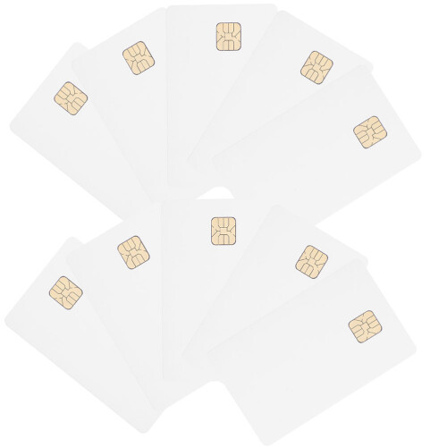 20 Pièces Cartes Ic Puce À Contact Blanches Pour D'accès