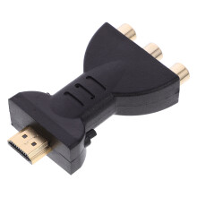 To 3 Rgb Rca Adaptador Av Convertidor 720P 1080P Para Dvd