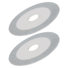 2Stk. 100Mm Diamant-Schneidscheiben Für Glasplatten Jade (Grau)