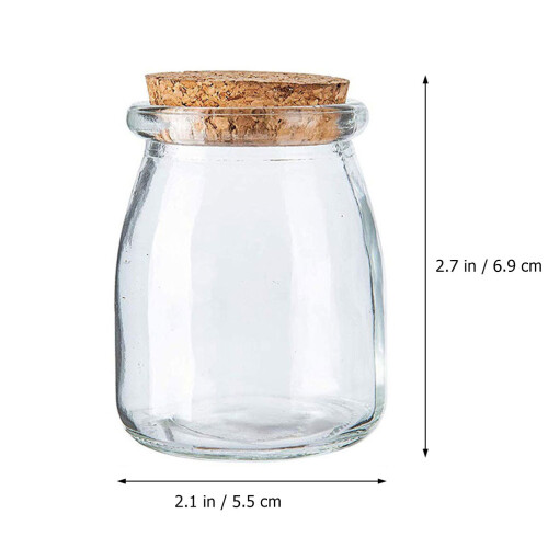 Hergebruikbare Glazen Yoghurt Potten 6 Stuks 1