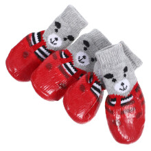 4St Hundesocken Baumwolle Mit Cartoon- Für