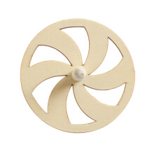 10Pcs Diy Unfinished Wooden Painting Gyroscope Toy For Kids