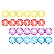 40St Multi-Kleur Bindingsschijven ABS, Lichtgewicht En