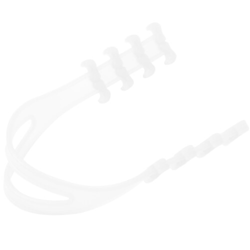 6 Stuks Silicone Maskerverlenging Instelbaar Voor Vrouwen Wit