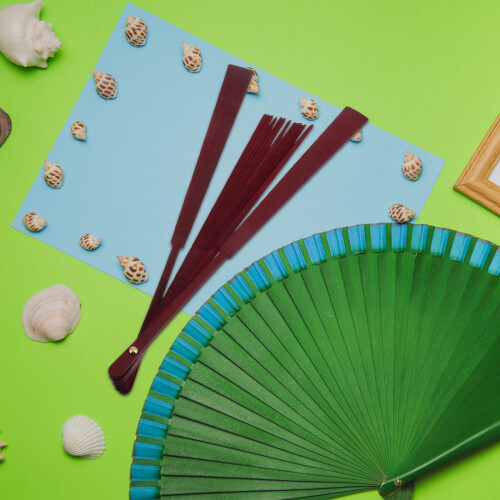 Folding Fan Frame Vouwende Vent Ribs Onafgewerkt Diy 2