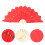 Raindrops Decoratieve Vouw Handvrienden Rood Doek 1 Pack 8