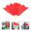 Raindrops Decoratieve Vouw Handvrienden Rood Doek 1 Pack 10