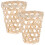 2pcs Nonslip Bamboo Woven Sleeves For Various Occasions 2