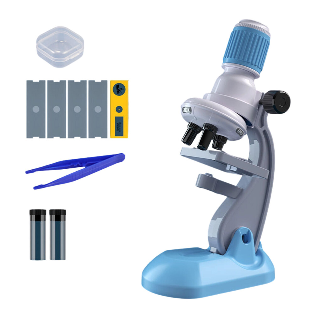 Blue 1200X Magnification Children Educational Microscope Stem