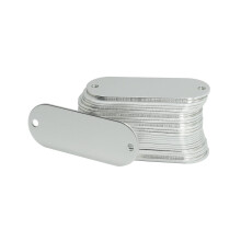 Easy Installation Metal Labels Metal ID Ticket-Steel color