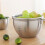 304 Stainless Steel Multipurpose Kitchen Bowl Colander For-4 7