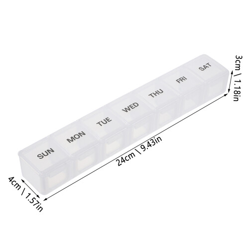 Pillendose Transparente Aufbewahrungsbox 1