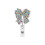 Sequins ABS Retractable Badge Holder Christmas Badge Holder-3 1