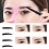 1 Set Wiederverwendbare Augenbrauen Styling Schablone 10