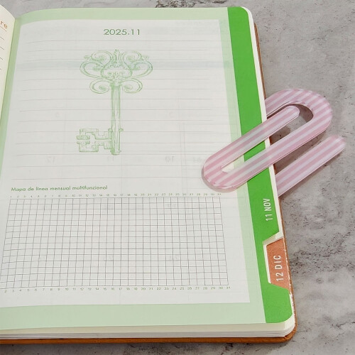 10Pcs Oversized Acrylic Paper Clip Bookmarks For Notebooks-2 1