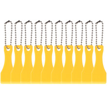 20Pièces Outils Grattoirs Plastique Jaune Ergonomiques Pour Loterie