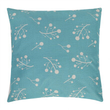 Linnen kussensloop met bloemenprint, duurzame stoffen sierkussenhoes voor bank, fauteuil of huisdecoratie, 18x18 inch, waterafstotend, groen,