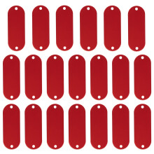 Multipurpose Stainless Steel Pet Nameplates Suitable for-Red