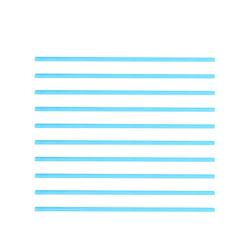 2 Packs 200Stk Lutscher Papierstäbchen Himmelblau Größe 2