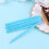 2 Packs 200Stk Lutscher Papierstäbchen Himmelblau Größe 2 7