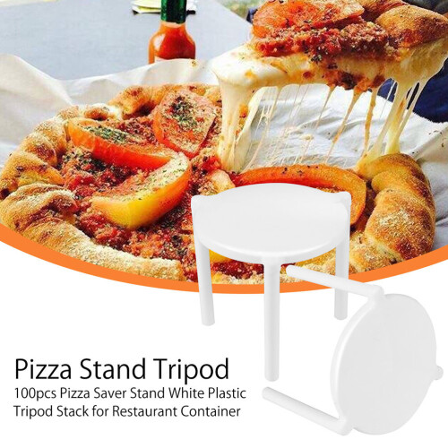 300 Stuks Pizza Saver Stand Wit Plastic Stapelbare Houders 1