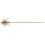Tea Needle Brass Bee Shape 1pack 6.6x1.2x0.8in 3