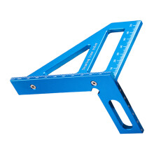 45 90 Degree Triangular Measuring Tool for Precise-Blue Metric