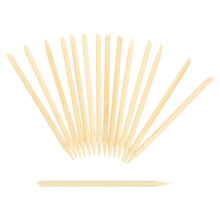 100 Stuks Krabbel Papier Bamboe Stylus Kunststokjes Dubbele Kop