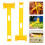 2Pcs Yellow Tent Hammer Pe Material Camping Safety Tool 4
