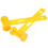 2Pcs Yellow Tent Hammer Pe Material Camping Safety Tool 7