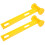 2Pcs Yellow Tent Hammer Pe Material Camping Safety Tool 5