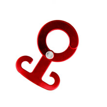 5 aluminiumlegierung campingseilhänger mit hakenverschluss (rot)