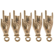 5 Teile Love You Handzeichen Anhänger, Schmuck Für DIY Ohrringe