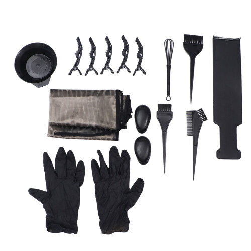 1Set 15Teile Haarefärbe Set Mit Umhang Schüssel 2