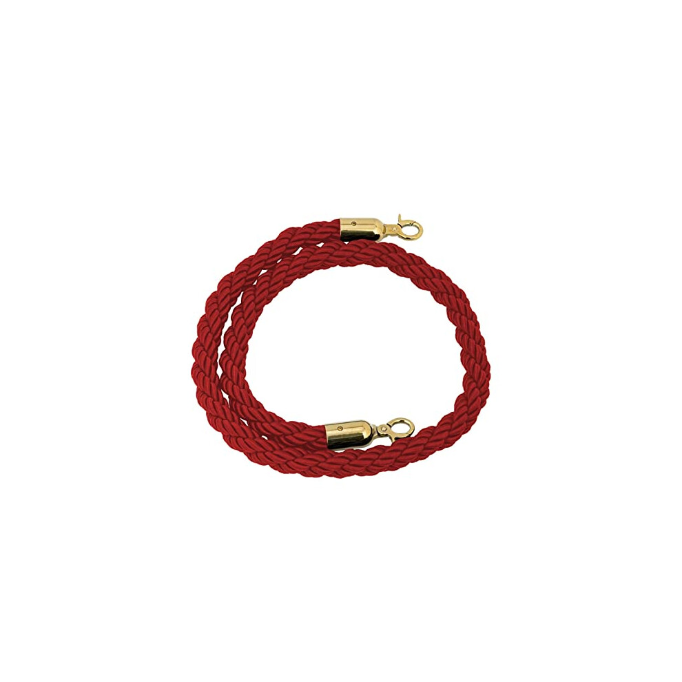 Robust Twisted Barrier Rope, Braided Hemp Rope For Crowd Control, Queue Dividers, 39In (Black) 9105992427468
