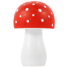 Wood Mushroom Statue Pilzfigur Garten Mikrolandschaft