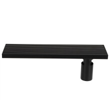 Effektivt bruseafløb i rustfrit stål, matsort finish komplementerer moderne indretning, 30 cm lineært design til køkken, badeværelse, garage,