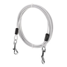 Pet Lead Extendable Dog Lead Steel Cable Dog Lead Pendant Tie Tow Rope Puppy Lead Rope Pet Traction Lead Dog Chain Leash Straps Dogs