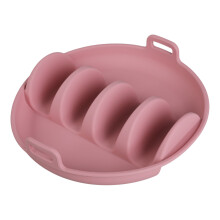 Functional Tacos Shell Rack For Grilling Tailgates Family-Pink
