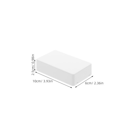4 Stuks Chassis Firewall The Wire 10,00x6,00x2,50 Cm Wit 1