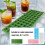 Multipurpose 60 Cell Square Ice Tray Flexible Silicone-White 4