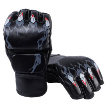 Boxing Gloves, Kickboxing Gloves, Half Finger, Heavy Bag Gloves, Punch Bag Gloves, Sparring Gloves for Men and Women