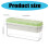 Ice Cubes Tray Silicone Square Ice Maker Mold-Green 1 grid 3